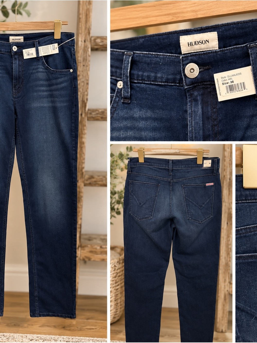 Hudson Jeans Men’s Dark Indigo Skinny Jeans